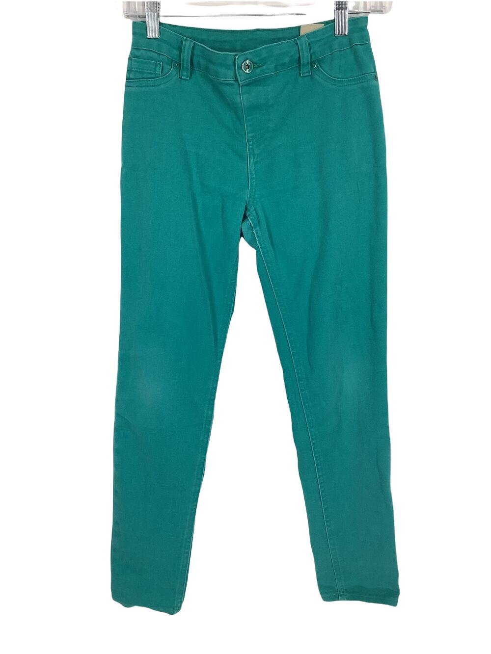 Forever Orchid Girl's Teal Blue Skinny Jeggings Jeans Youth Size Large 14/16